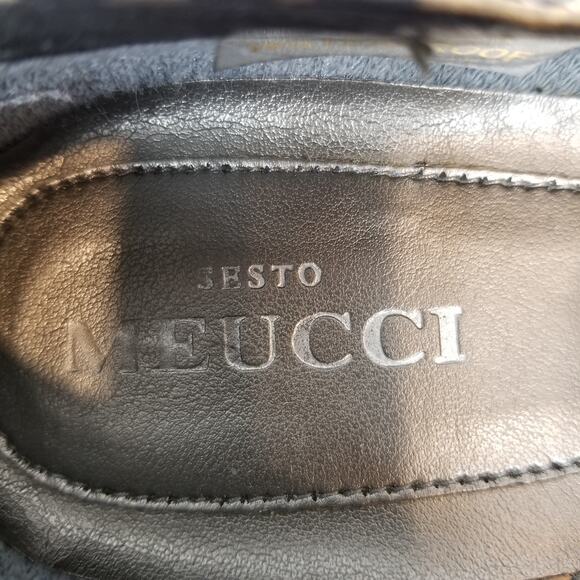 Sesto Meucci Yasemin Women's Leopard Print Square Toe Block Heel Loafers Size 9 - Picture 6 of 10